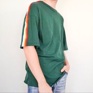 Green Rainbow Crew Neck Tee